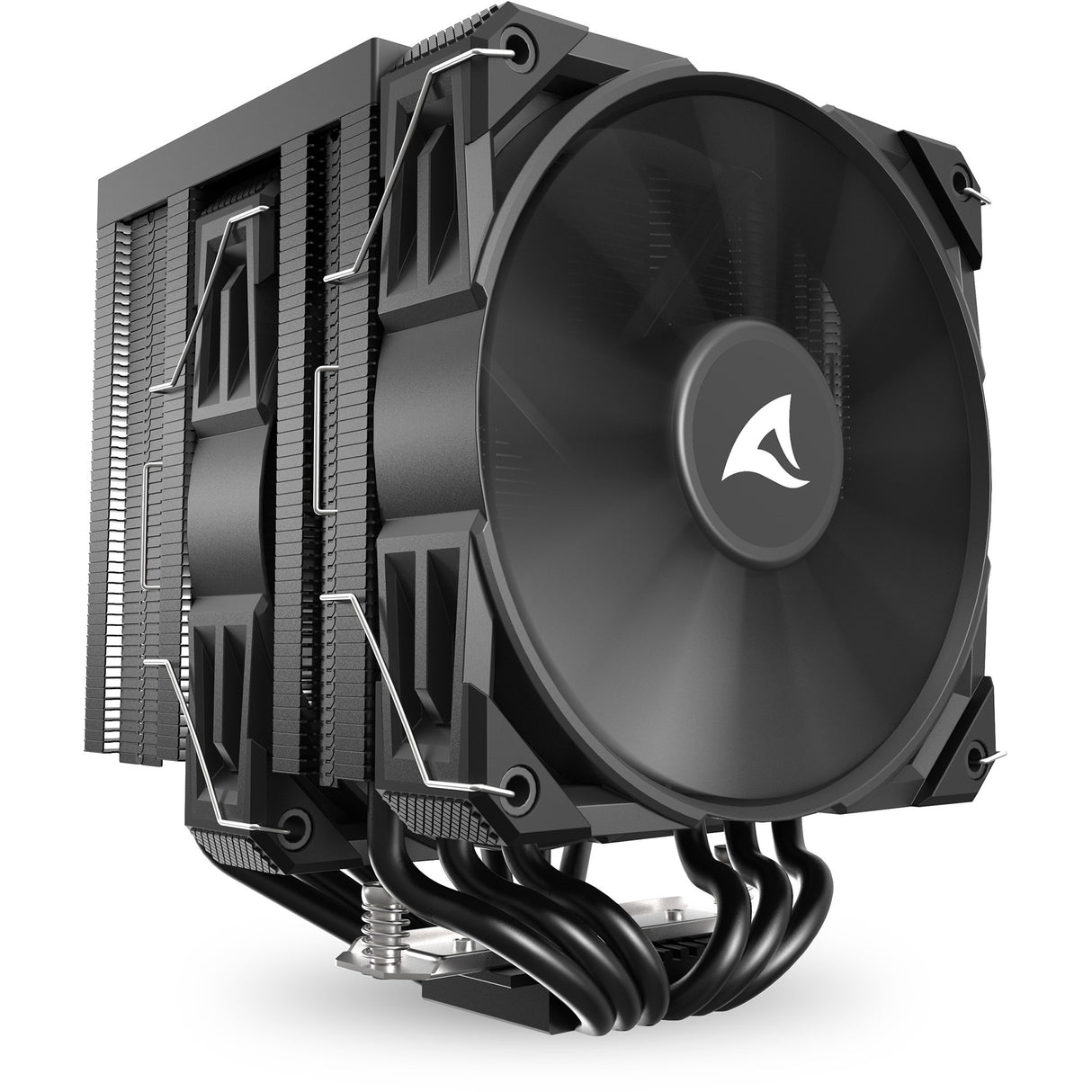 Sharkoon a60 CPU køler (sort, 4-benet PWM blæserstik)