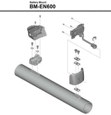 Shimano steps bm-en600 batteriholder til nedrør