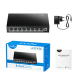 Cudy 8-ports 10 100 mbps desktop switch (sort)