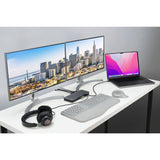 Kensington SD5760t dockingstation (sølvsort, Thunderbolt 4, USB-C, USB-A, HDMI, PD)