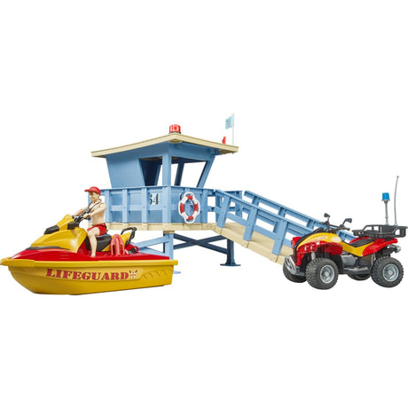 Bruder bworld rescue brigade station spille figur (62780)
