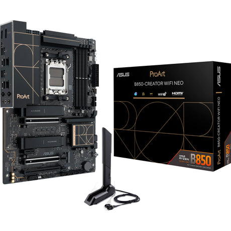 Asus proart b850-creator wifi neo socket am5 moederbord (raid, 2x 5gb-lan, wi-fi 7, bt, sound, atx)