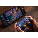 8bitdo pro 3 bluetooth gamepad (lilla hvid, switch 1 2, pc, android, 2,4 ghz bluetooth usb)