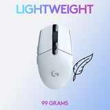Logitech g305 lightspeed trådløs gamingmus (hvid, 200 – 12.000 dpi)