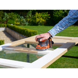 Black+decker 18v skruetrækker + 18v excentrisk slibemaskine bundt (sort orange)