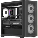 Aerocool b301a mini tårnhus (sort | 1x USB-A | 1x USB-C | RGB)