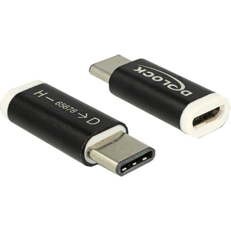Delock-adapter USB 2.0 c - micro USB (sort, 65678)