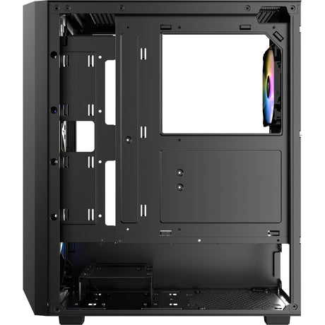Antec ax67 argb midi tårnhus (sort | 3x usb-a | hærdet glas)