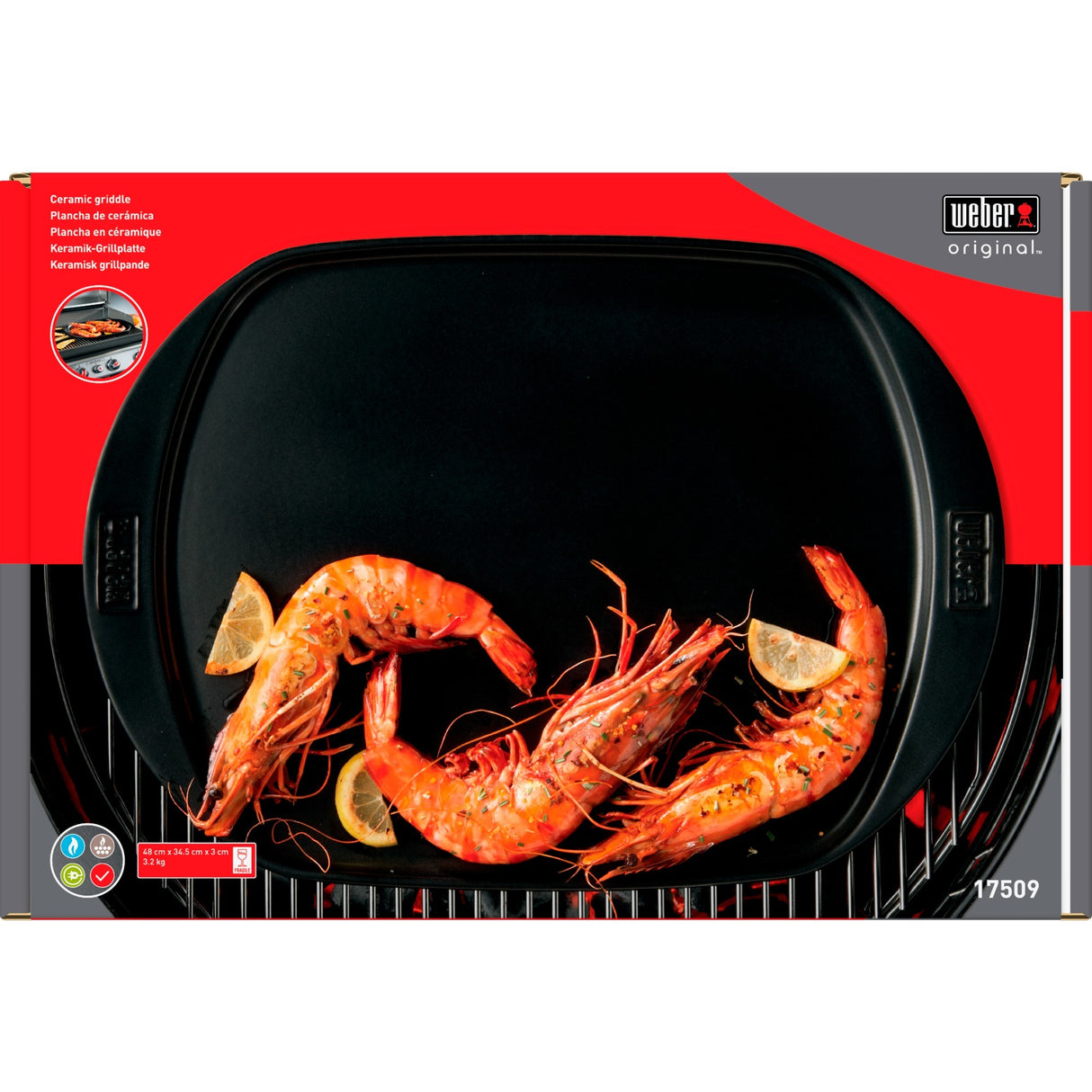 Weber bageplade grillplade (49 x 35 cm)