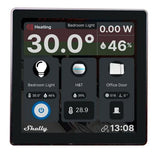 Shelly wall display sort kontrolpanel (sort)