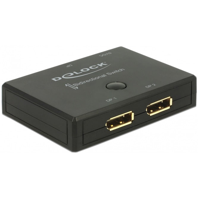 Delock displayport 2 - 1 switch tovejs 4k 60 hz displayport switch (sort)