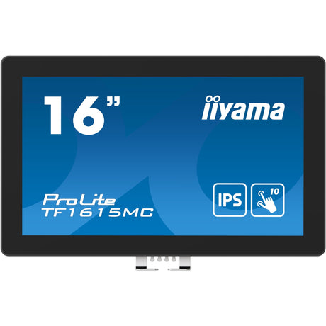 Iiyama Prolite TF1615MC-B1 16 touchscreen-skærm (sort, HDMI, DisplayPort, VGA, USB-B, RJ-45)