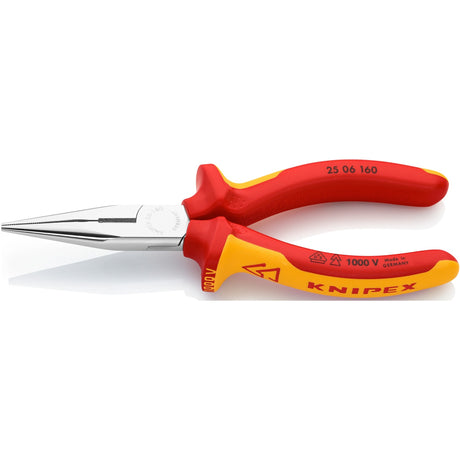 Knipex lige radiotang med sideskærer | 160 mm | vde - 2506160