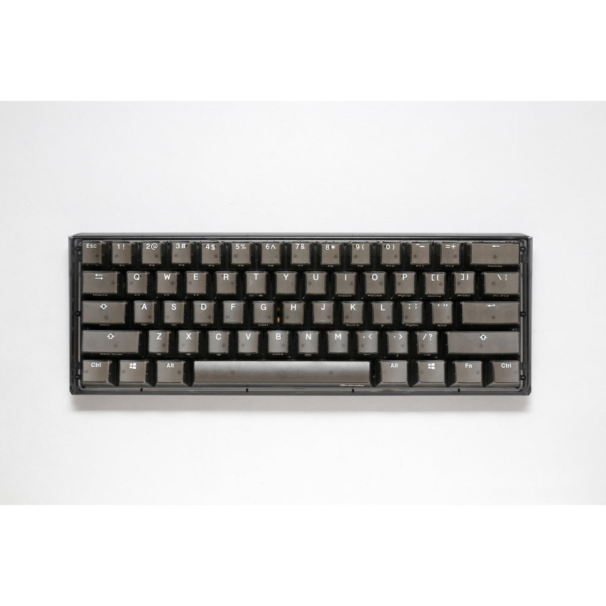 Ducky one 3 mini aura rgb mekanisk tastatur (sort, us-layout (qwerty), cherry mx brown, 60%, abs double shot, hot swap)
