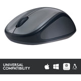 Logitech trådløs mus m235 (sort grå, nano-modtager)