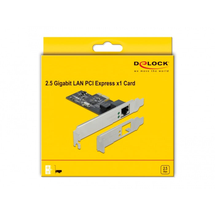 Delock PCI Express x1-kort til 1x 2,5 GB LAN-netværksadapter