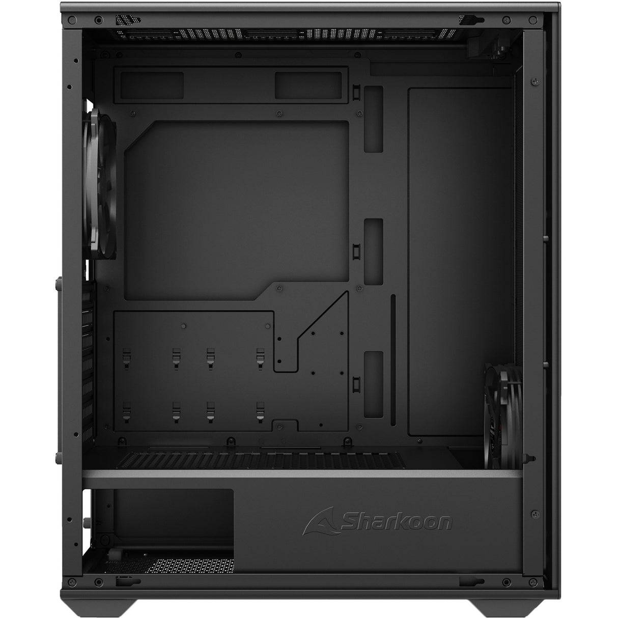 Sharkoon vk2 midi tårnhus (sort | 2x usb-a)