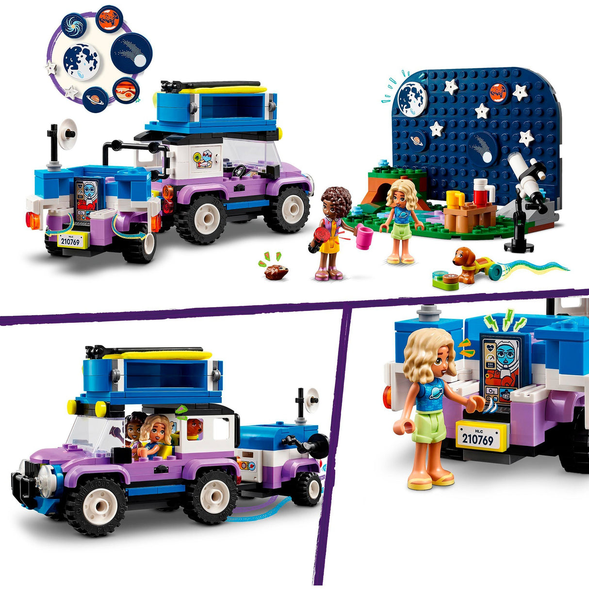Lego friends - astronomisk campingvogn byggelegetøj (42603)