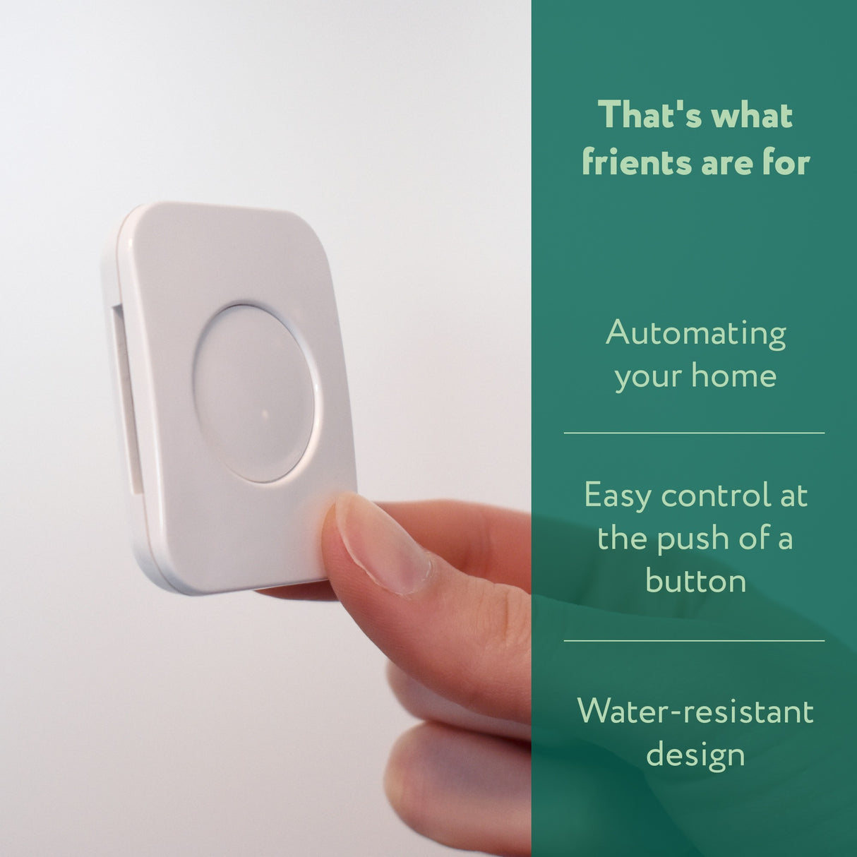 Frient smart knap knap (hvid, zigbee 3.0)