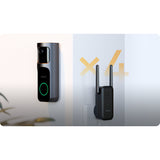 Imou doorbell 2s kit (sort, 2k, helt trådløs)