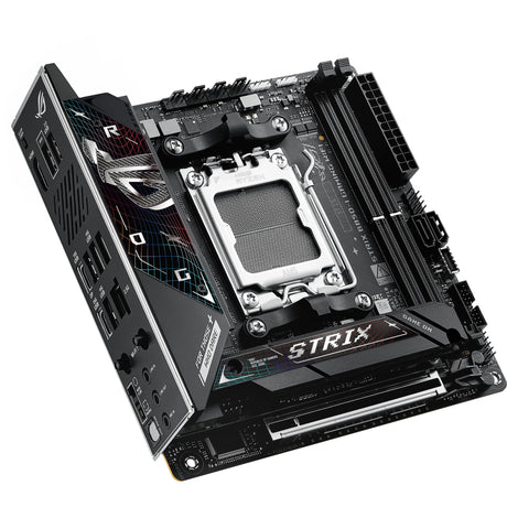 Asus ROG Strix B850-I Gaming Wi-Fi Socket AM5 bundkort (2,5 GB-LAN, Wi-Fi 7, BT, Lyd, Mini-ITX)