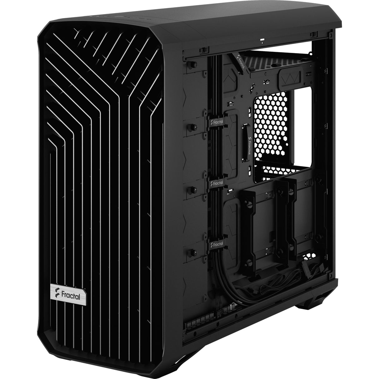 Fractal design torrent sort solid midi tårnhus (sort | 2x USB-A | 1x USB-C)