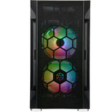 Silverstone sst-fah1mb-pro midi tårnhus (sort | 3x USB-A | RGB | hærdet glas)