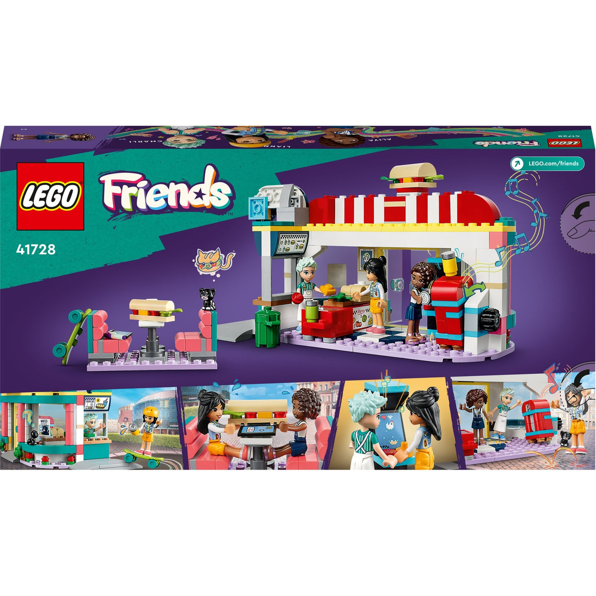 Lego friends - heartlake restaurant i byen byggelegetøj (41728)
