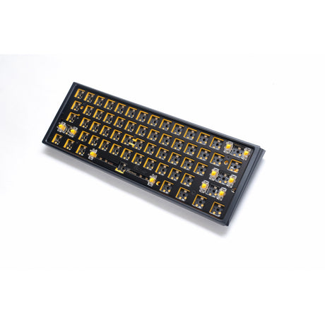 Ducky one 3 mini ansi layout barebone rgb mekanisk tastatur (sort, us layout (qwerty), 60%, rgb lysdioder, hot swap, barebone)