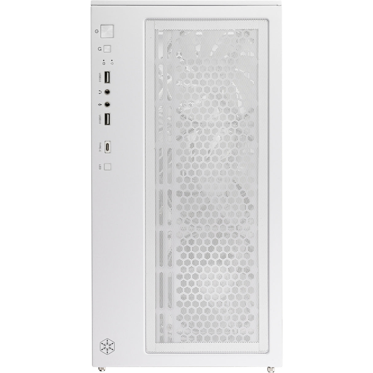 Silverstone lucid 05 mini tårnhus (hvid | 2x USB-A | 1x USB-C | RGB | hærdet glas)