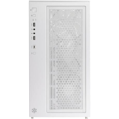 Silverstone lucid 05 mini tårnhus (hvid | 2x USB-A | 1x USB-C | RGB | hærdet glas)