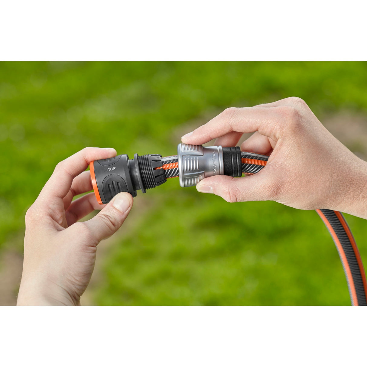 Gardena premium vandstop 13 mm (1 2 ) – 15 mm (5 8 ) slangetilslutning (grå sølv, 18253-20)