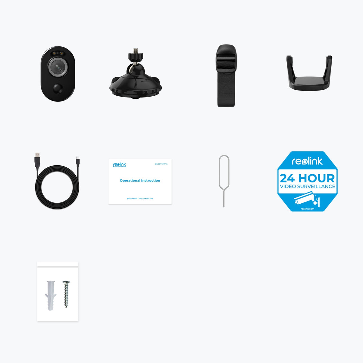 Reolink argus b330 smart 2k 4mp ledningsfrit kamera med motion spotlight (sort, 5ghz 2,4ghz wifi)