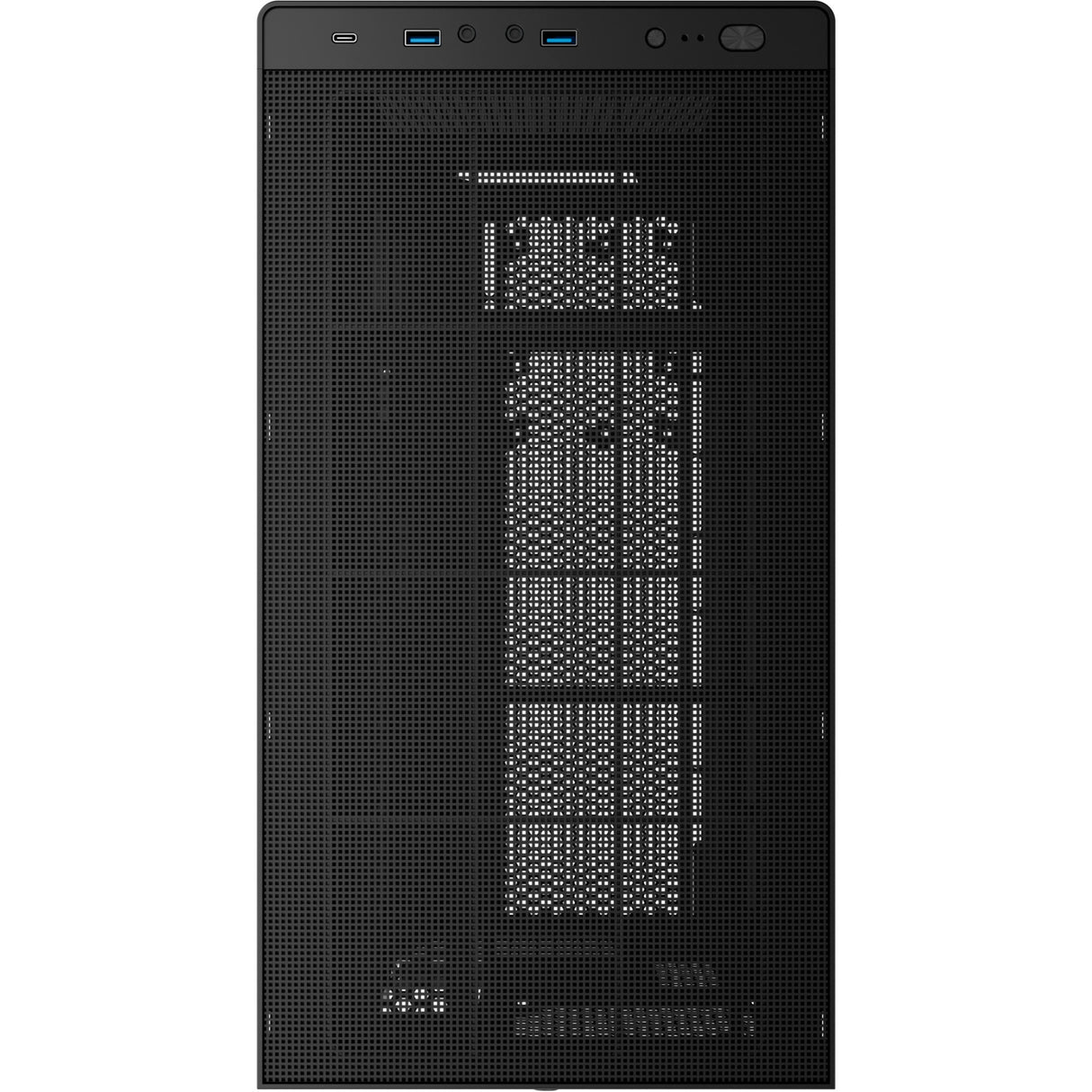 Aerocool stormfront mini-tårnhus (sort | 2x USB-A | 1x USB-C | vindue)