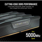 Corsair vengeance 32 gb ddr5-6400 (2x 16 gb) arbejdshukommelse (zwart, cmk32gx5m2b6400c32, xmp)