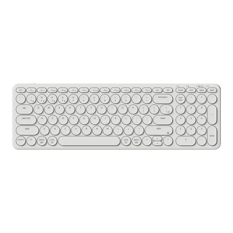 Keychron b4 pro-k8 tastatur (hvid, us layout (qwerty), saksekontakter, 96%, abs keycaps, 2,4 ghz | bluetooth | usb)