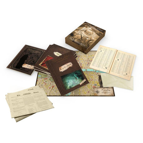 Asmodee sherlock holmes rådgivende detektiv: Themsen myrder andre sager brætspil (engelsk, 1 - 8 spillere, 60 - 90 minutter, fra 12 år)