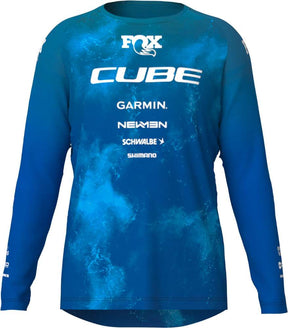 Cube rookie x action team - mtb langærmet trøje til børn