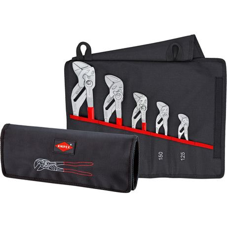 Knipex 001955s4 5-delt nøgletang sæt i rullepose