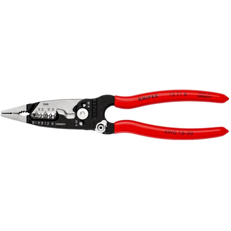 Knipex wire stripper multifunktioneltang | for elektriker | amerikansk model | plastbelagt - 13 71 8