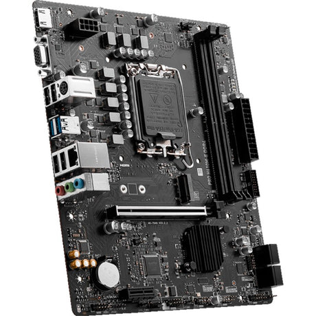 MSI Pro H610M-E DDR4 Socket 1700 bundkort (sort, GB-LAN, lyd, µATX)