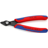Knipex elektronisk super Knips 78 81 125 elektroniktang (rød blå, forbindelse med rustfri nitte, trådklemme)