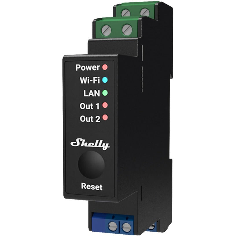 Shelly pro kl. 14.00 din skinne relæ bluetooth, wifi