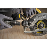 Stanley fatmax v20 18v rundsav 190mm håndrundsav (sort gul, batteri og oplader inkluderet, med kuffert)