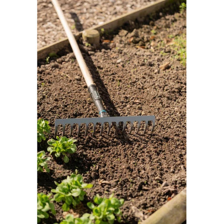 Gardena pureline hark 36 cm fsc 100% (donkergrijs houtkleur, 17306-20)