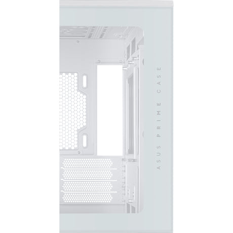 Asus Prime Ap202 Midi Tower-hus (hvid | 2x USB-A | 1x USB-C | RGB | hærdet glas)