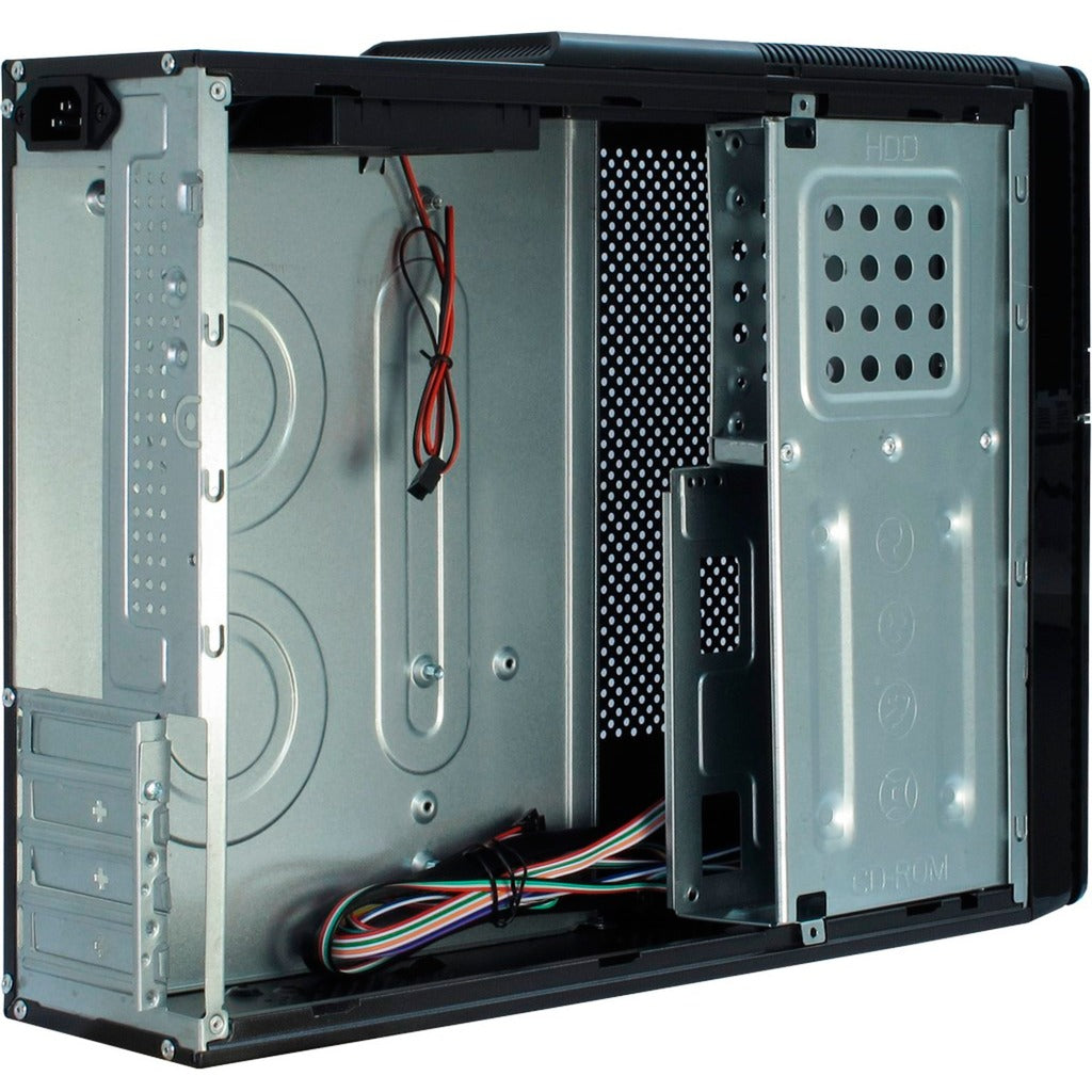 Inter-tech it-607 mini tårnhus (sort | 2x USB-A)