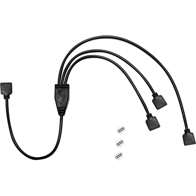 Inter-tech RGB fordeler 3-vejs splitter kabel (sort)