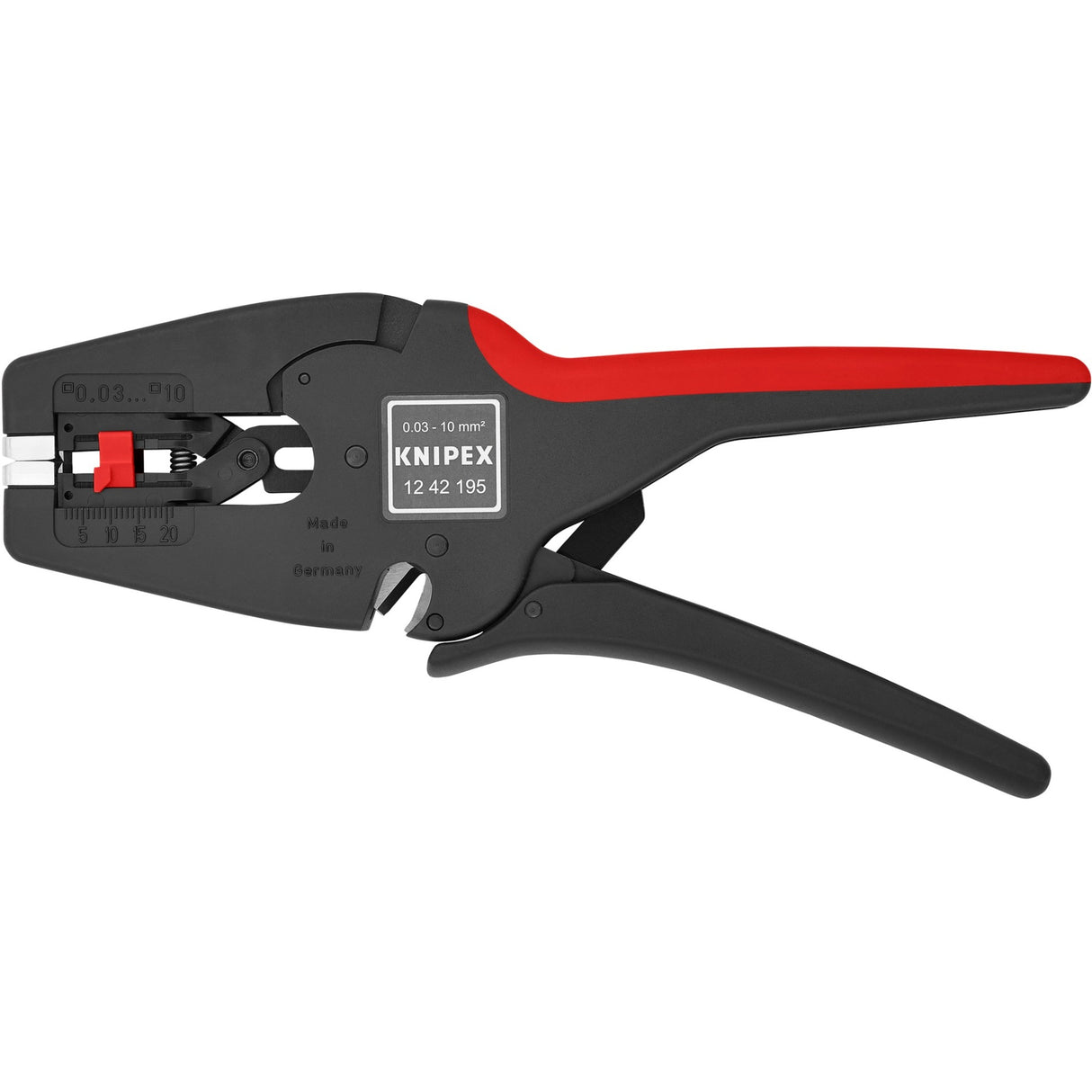 Knipex multistrip 10 automatisk afisoleringstang 1242195 (sort rød)