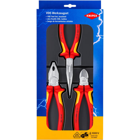 Knipex elsæt 002012 tangsæt (3-delt)